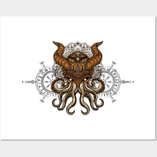 Viking Octopus Posters and Art